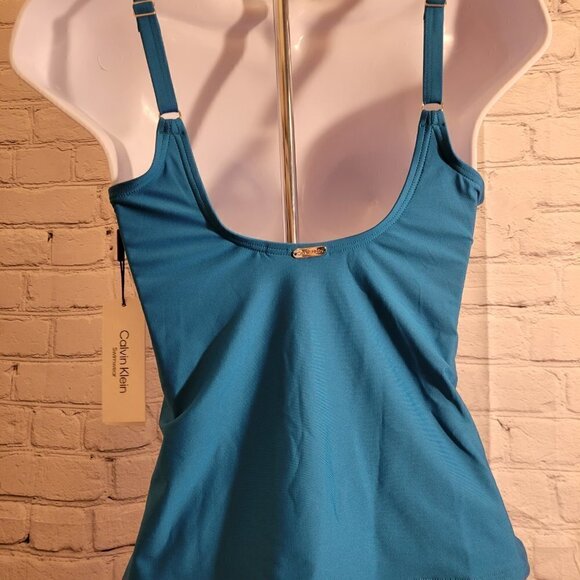 Calvin Klein Twist Tummy-Control Tankini TOP ONLY - Picture 5 of 6